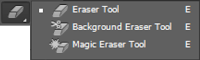 Fungsi eraser tool photoshop