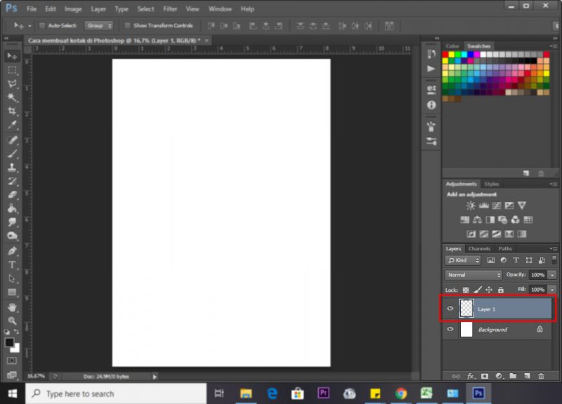 cara membuat layer di photoshop